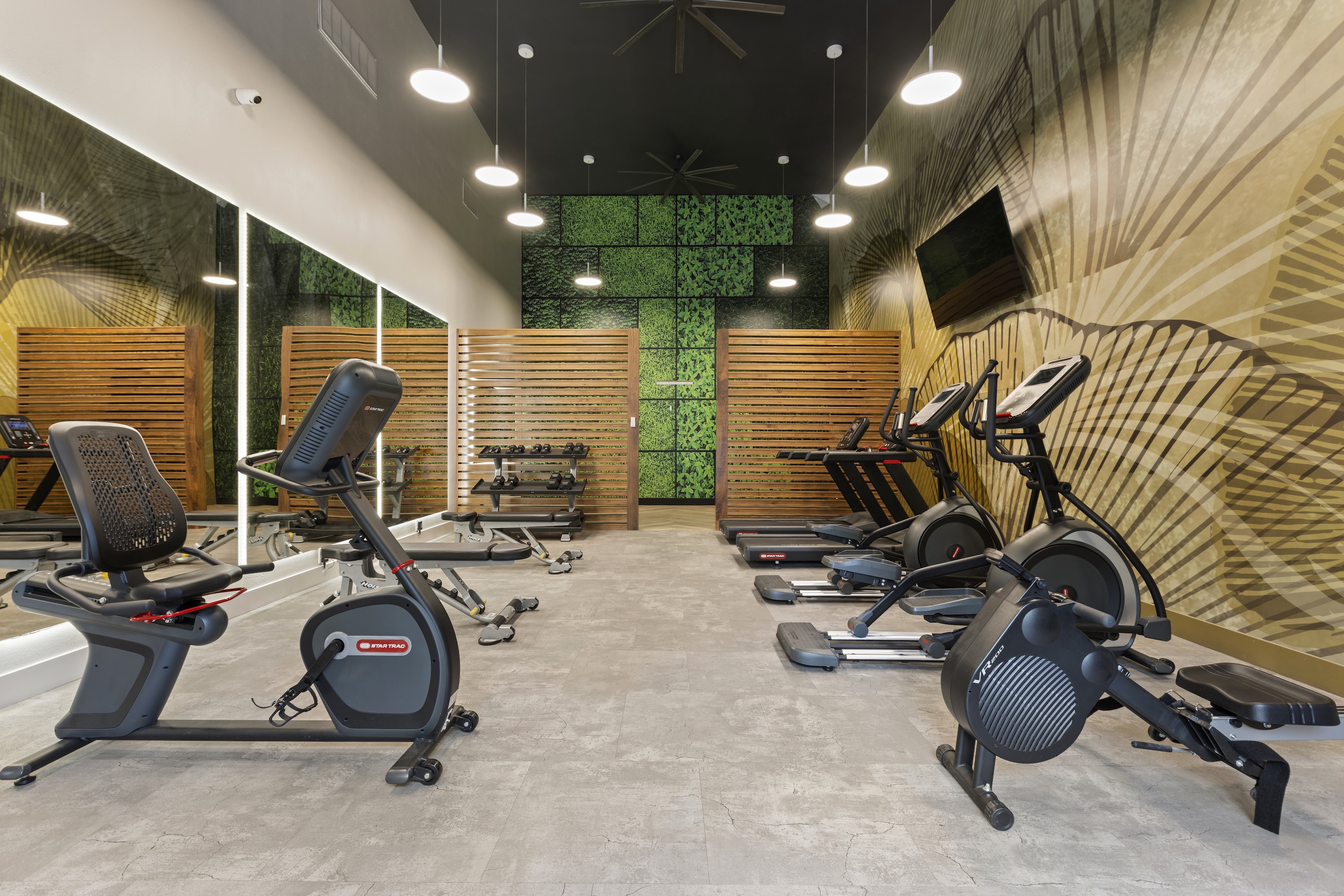 Fitness center stock image