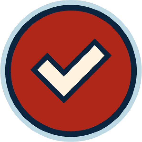 Checkmark icon for the deliver step of the service process