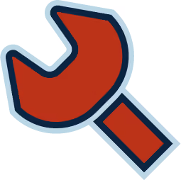 Wrench icon for HVAC repair and maintenance service