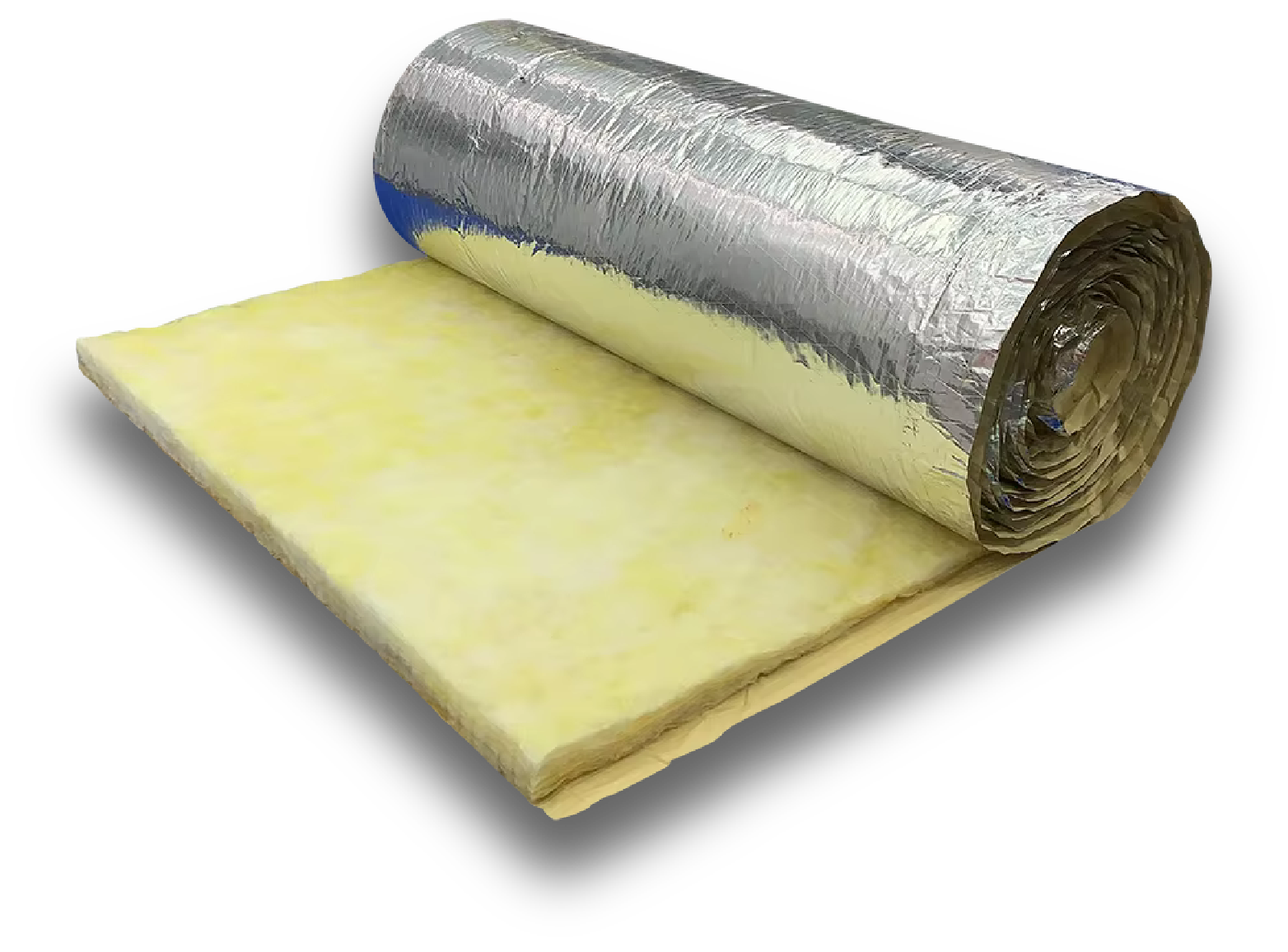 Roll of foil faced fiberglass batt insulation used for attic insulation upgrades