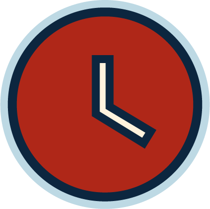 Clock icon for Air Responders same day HVAC appointment windows