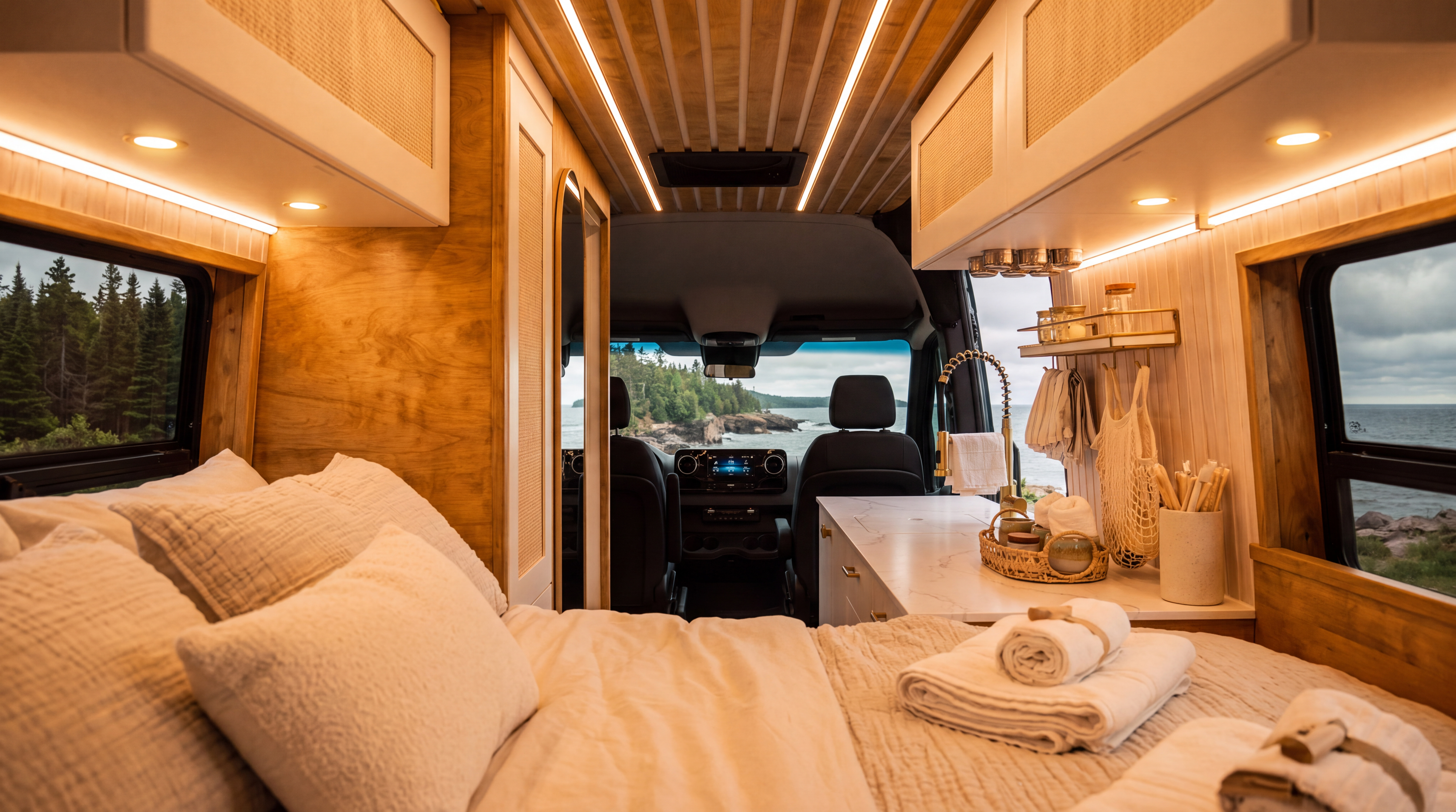 Interior design details of Drifter build No. 5