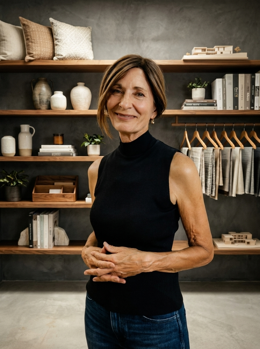 Kathleen Nalli, interior designer at Drifter, in the design studio