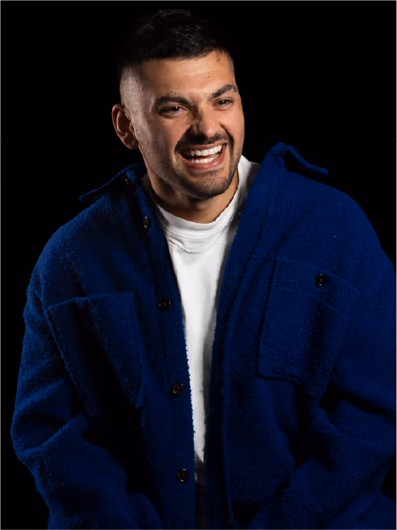 Retrato de estudio de Juan Esteban Zuluaga