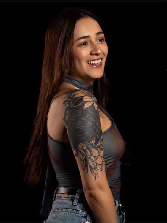 Retrato de estudio de Yesica Almonacid