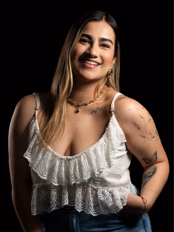 Retrato de estudio de Maria Paz Aguirre