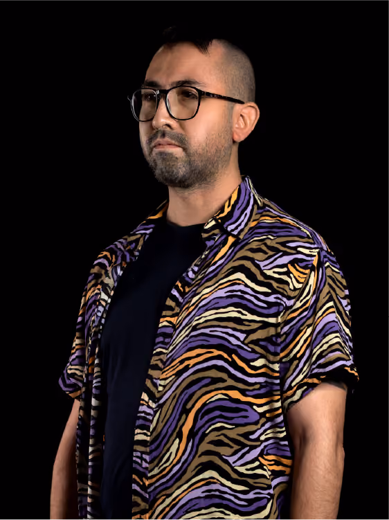 Retrato de estudio de Mauricio Gaitan