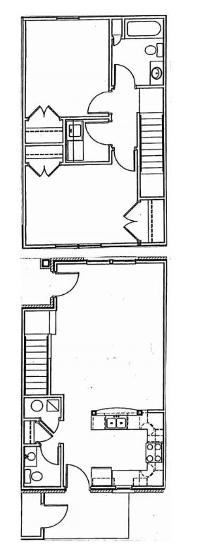 2 Bedroom Floor Plan 