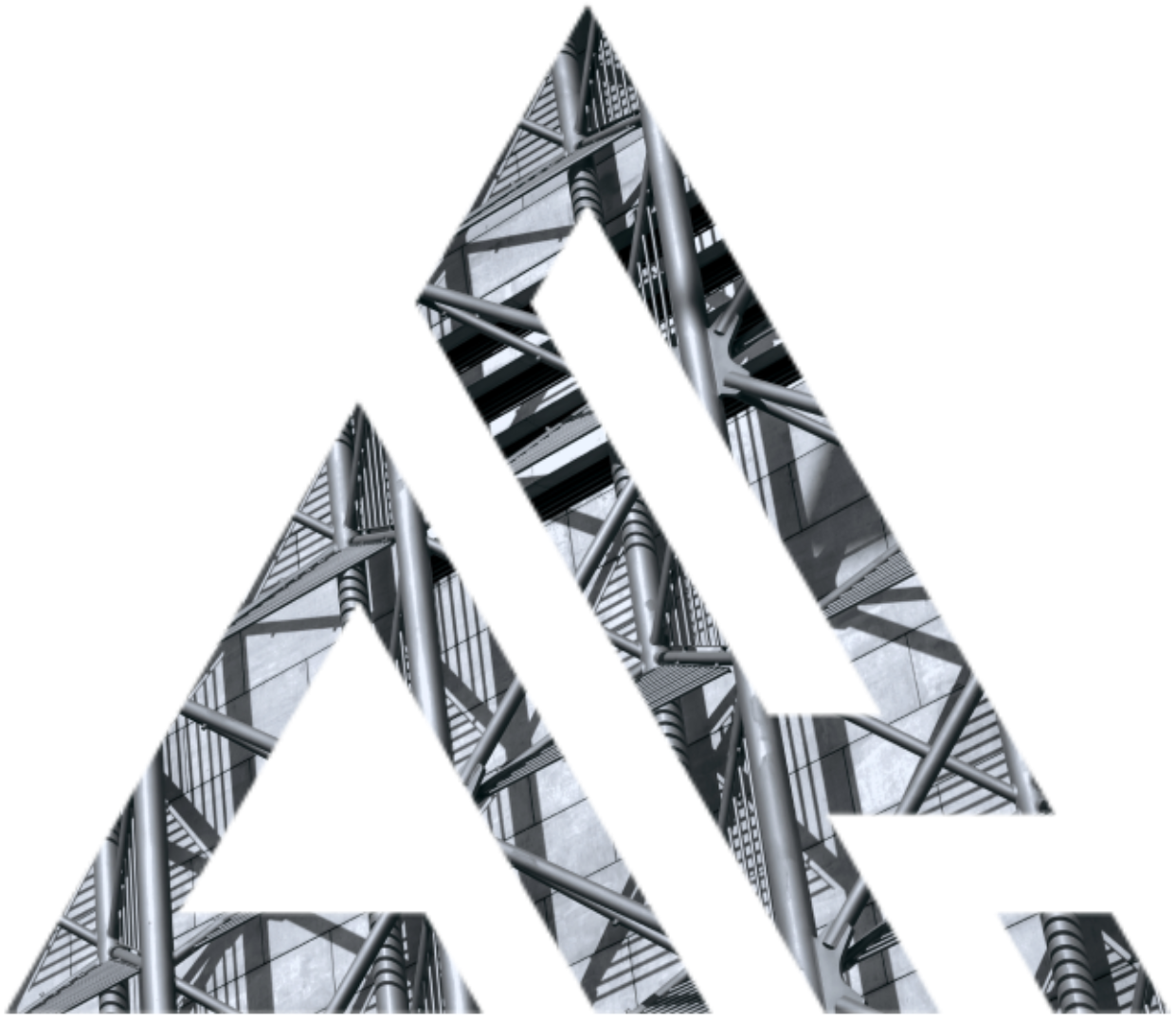 AdeptusPro logo met staalconstructie