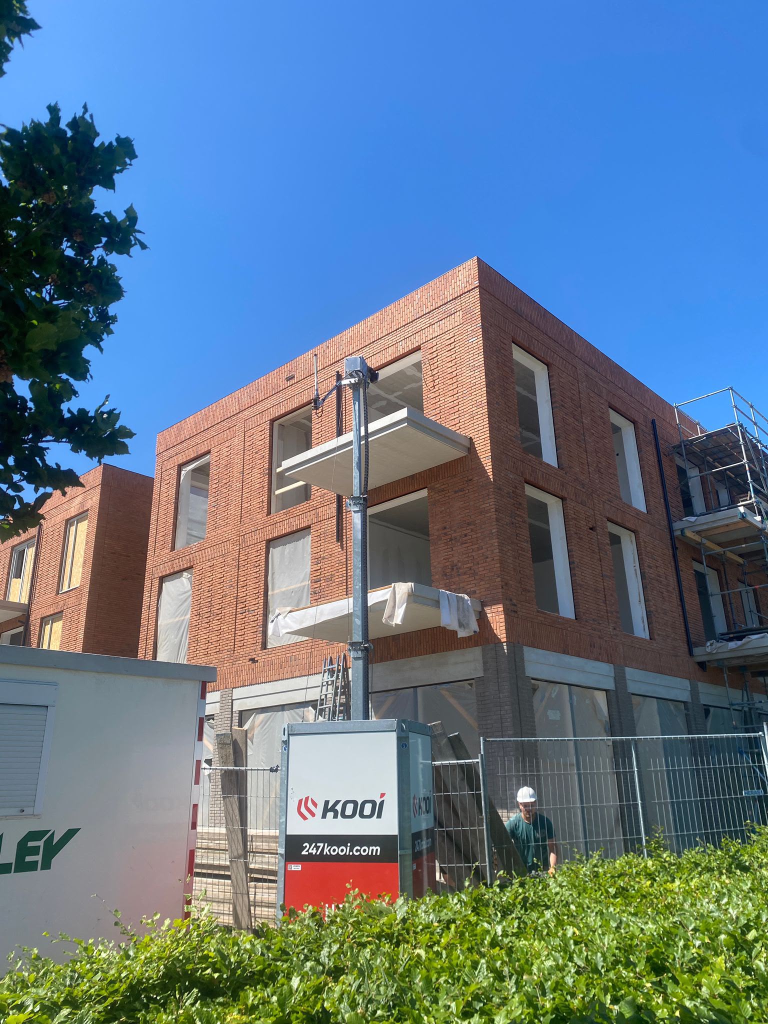 Opgeleverd appartementencomplex na steigerwerkzaamheden