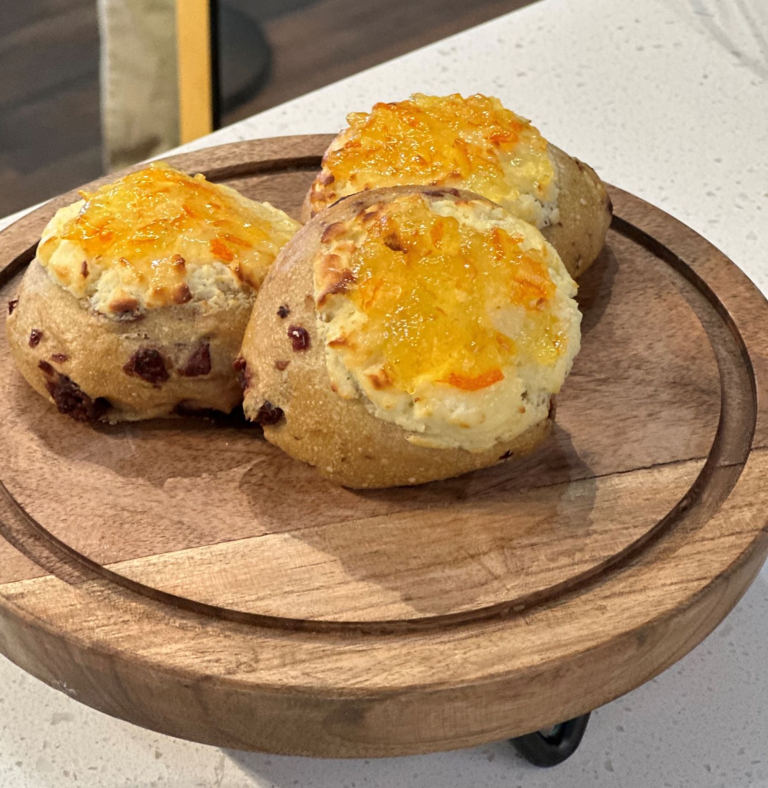 Cranberry Orange Bagels & Buttons