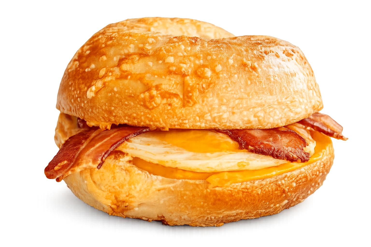 The Bella — bacon, egg, and cheese bagel sandwich