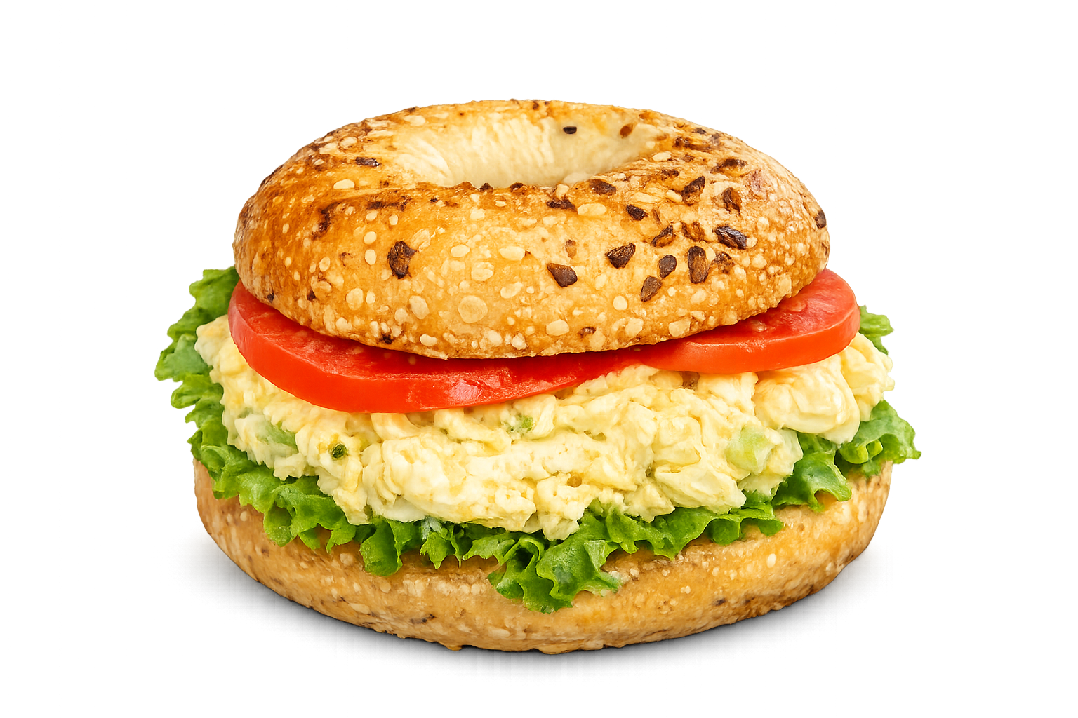 The Sammie — egg salad bagel sandwich