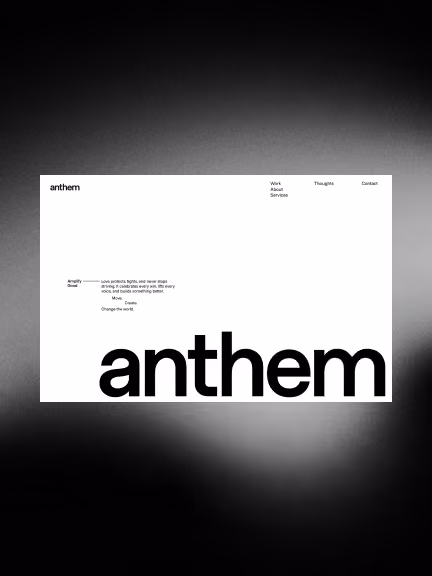 Anthem Creative brand imagery