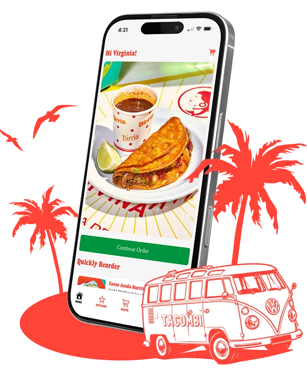 A cell phone with a picture of a taco on the screen.