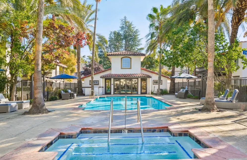Hot tub and pool