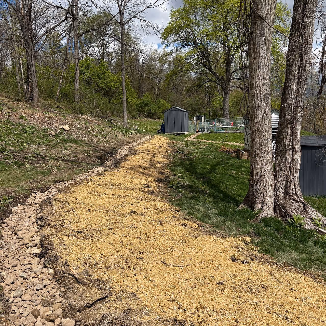 Yard drainage solutions by A and G Landscape Design and Excavation