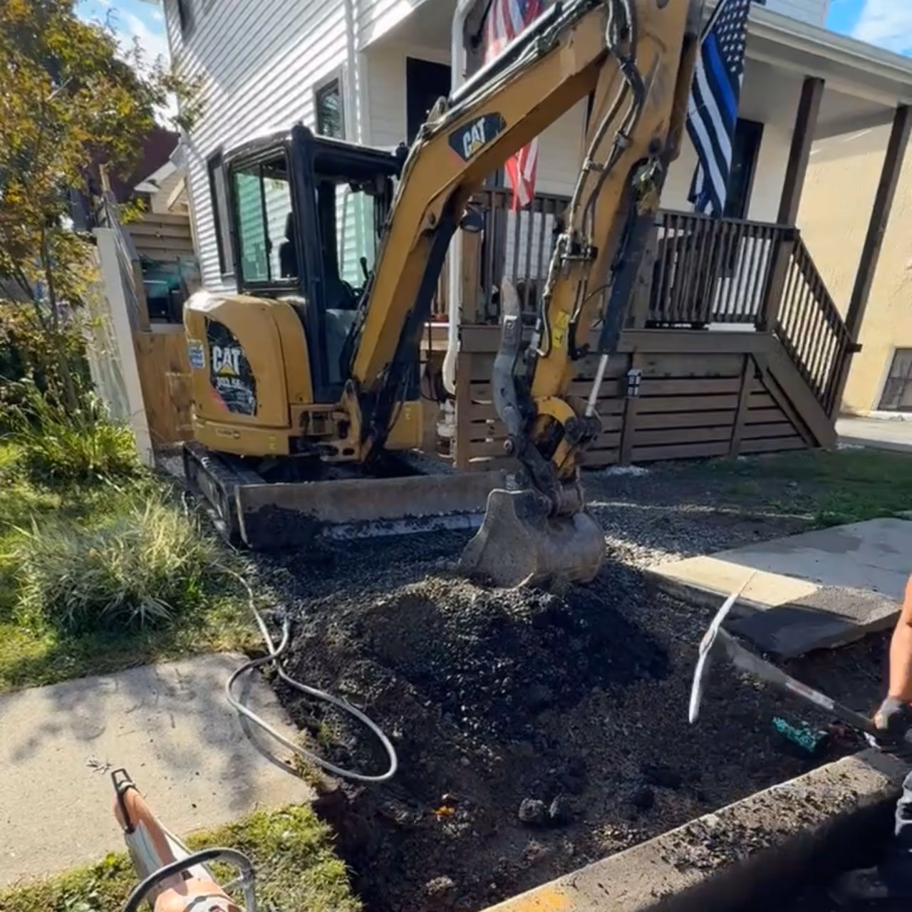 Professional excavation contractor by A and G Landscape Design and Excavation