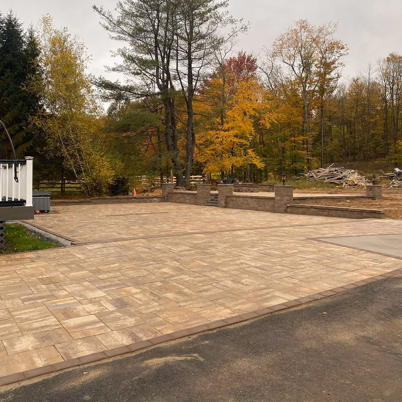 Premium paver patio installation by A and G Landscape Design and Excavation for custom outdoor entertaining spaces

