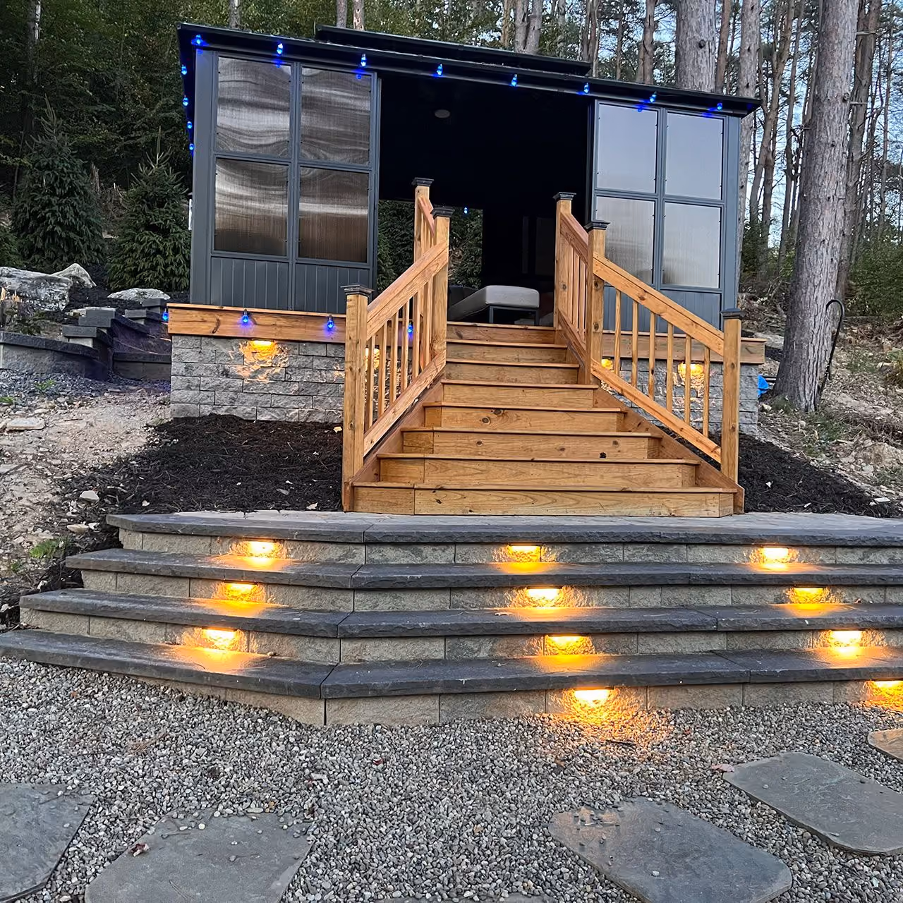 Custom hardscaping installation by A and G Landscape Design and Excavation creating beautiful outdoor living spaces in New York