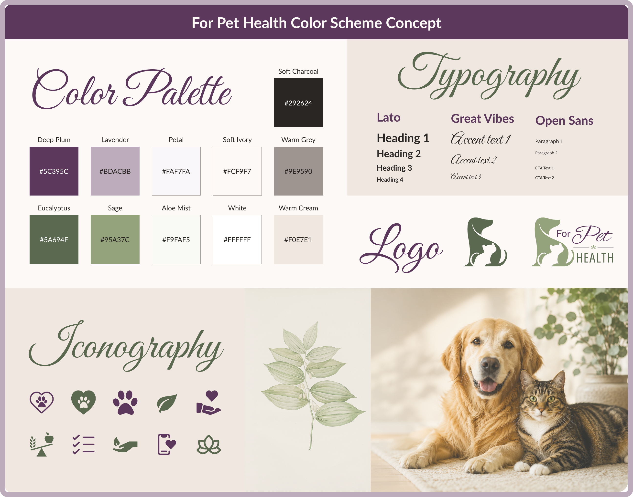 The For Pet Health updated brand and color scheme designed by Amanda Gustin