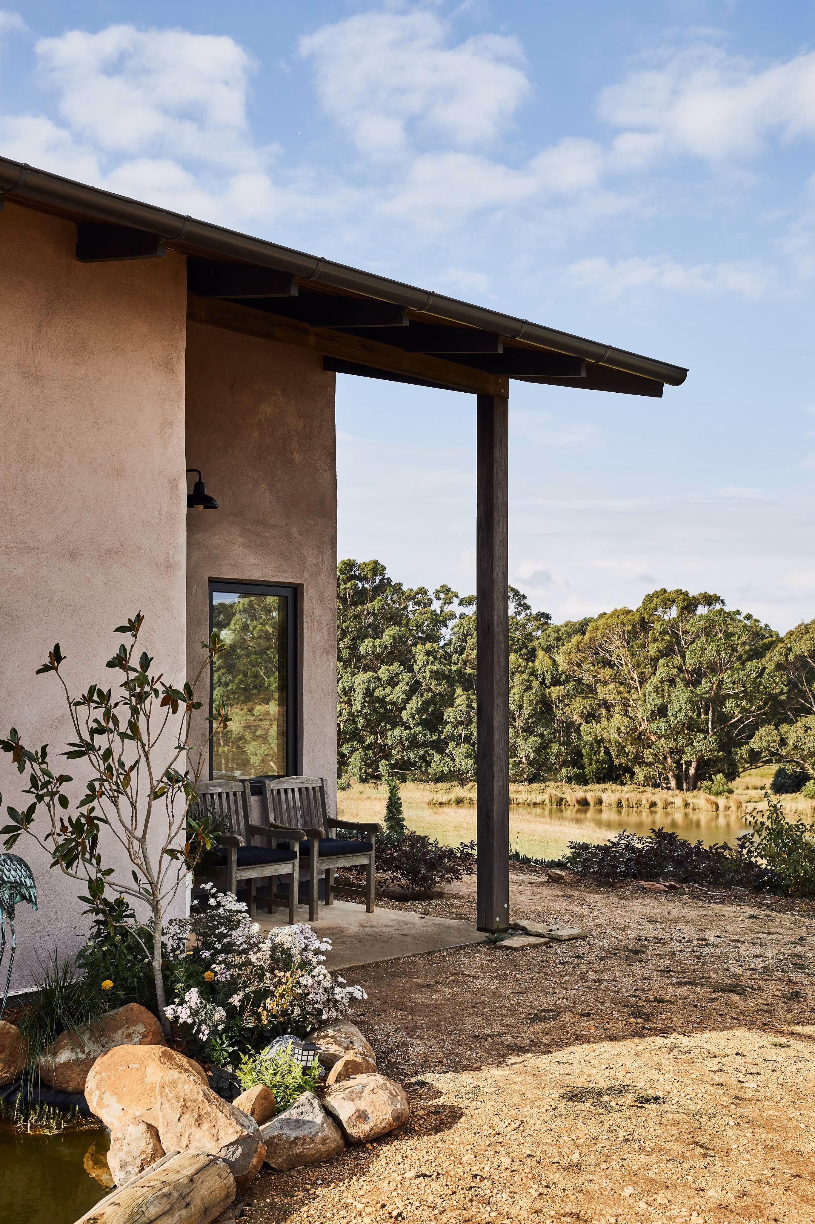New home and landscape