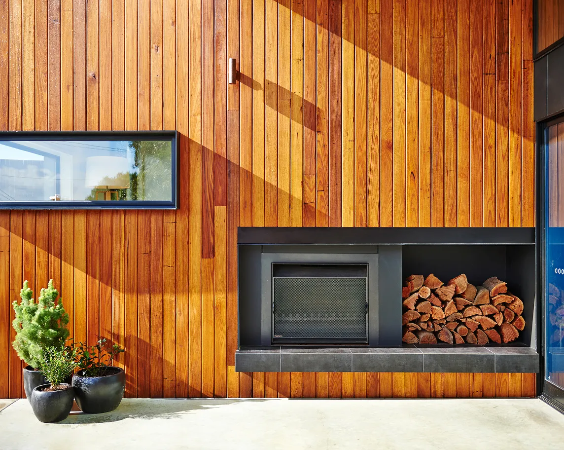 Space with firepit
