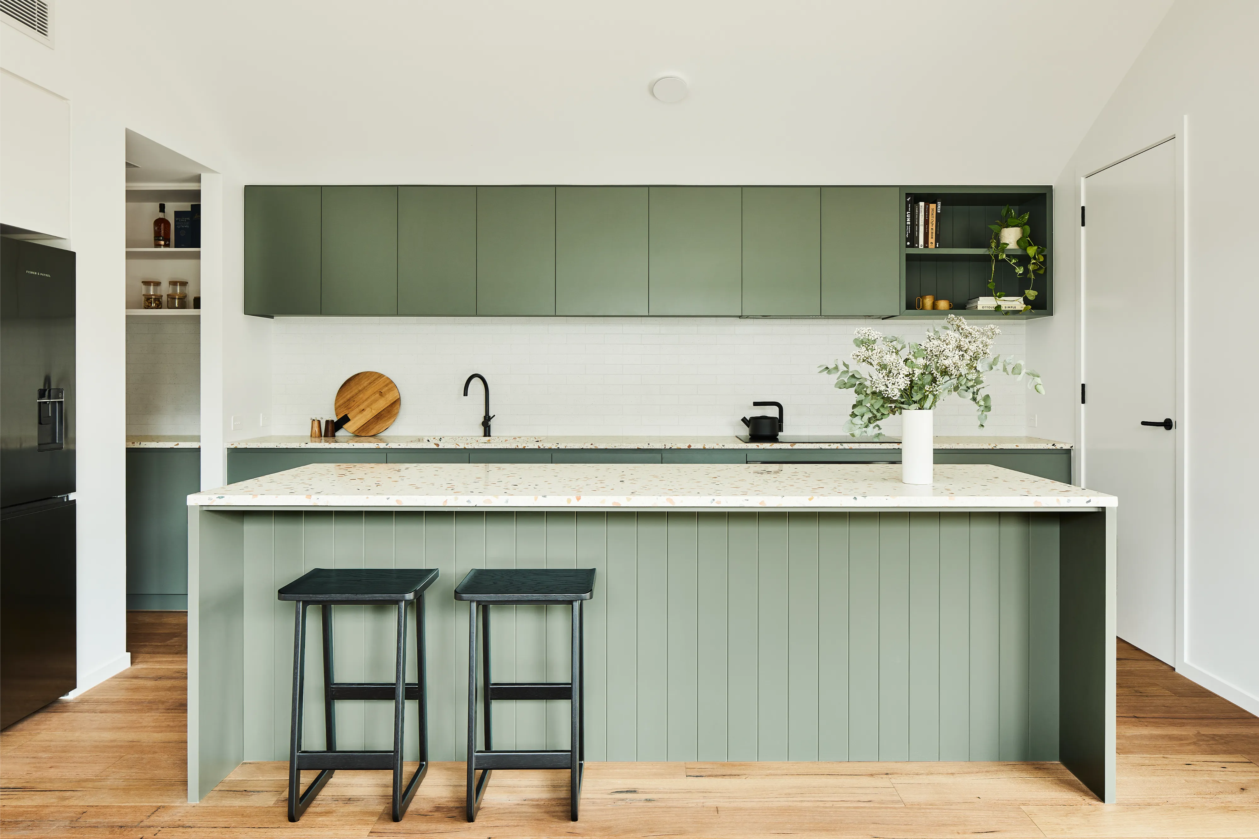 Bold interior palette kitchen
