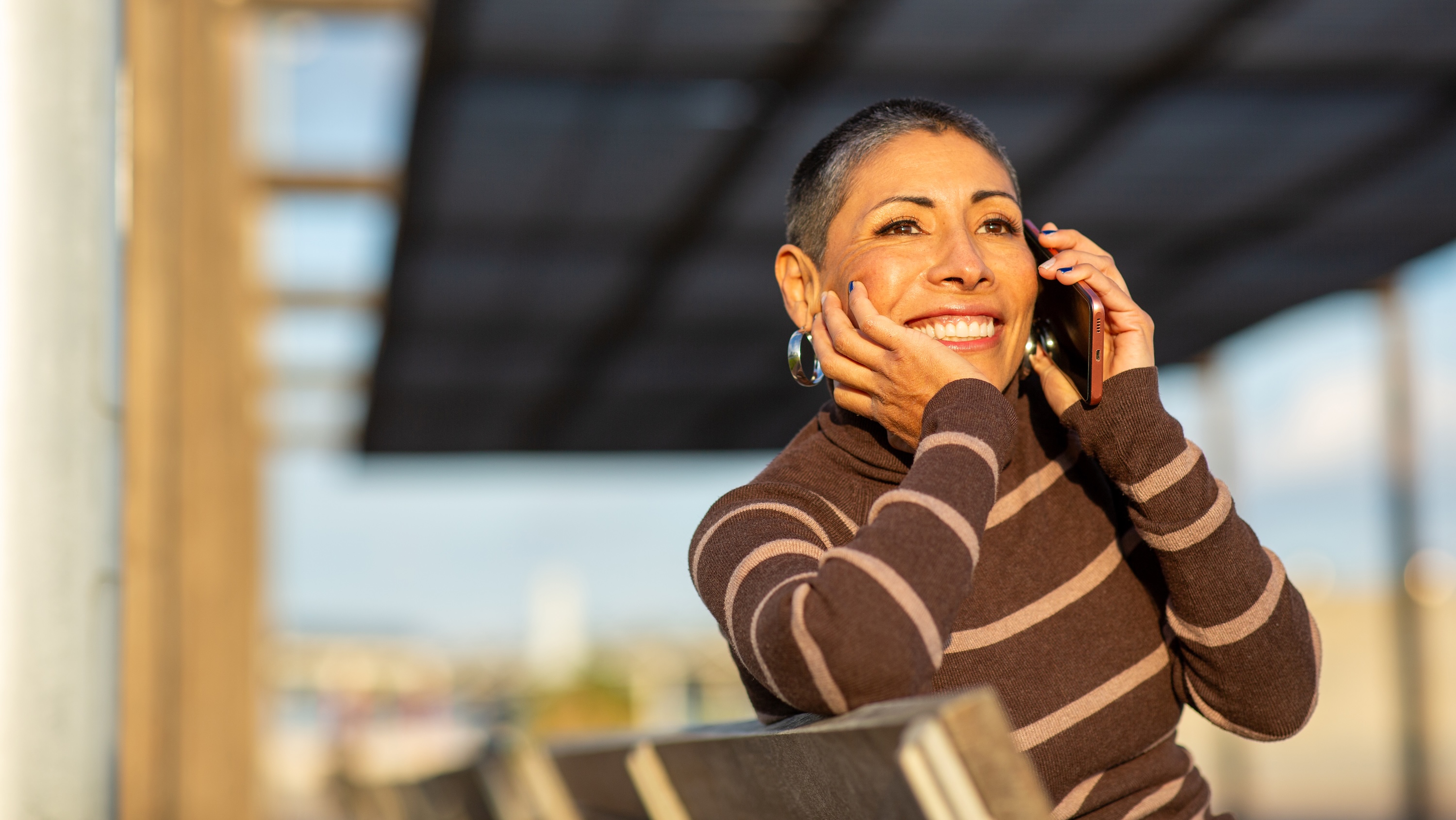 Person on photo stock image