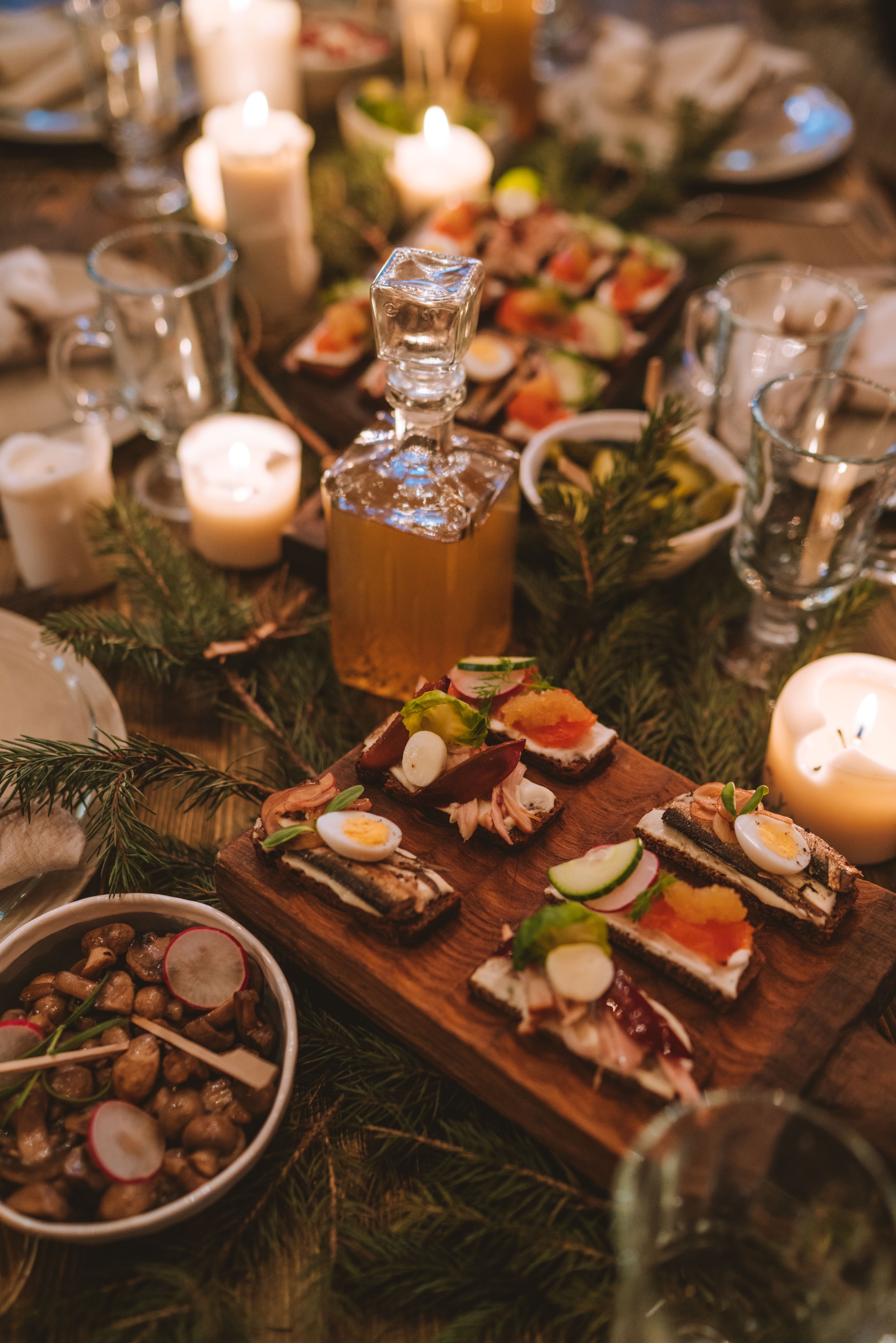 food on table stock image