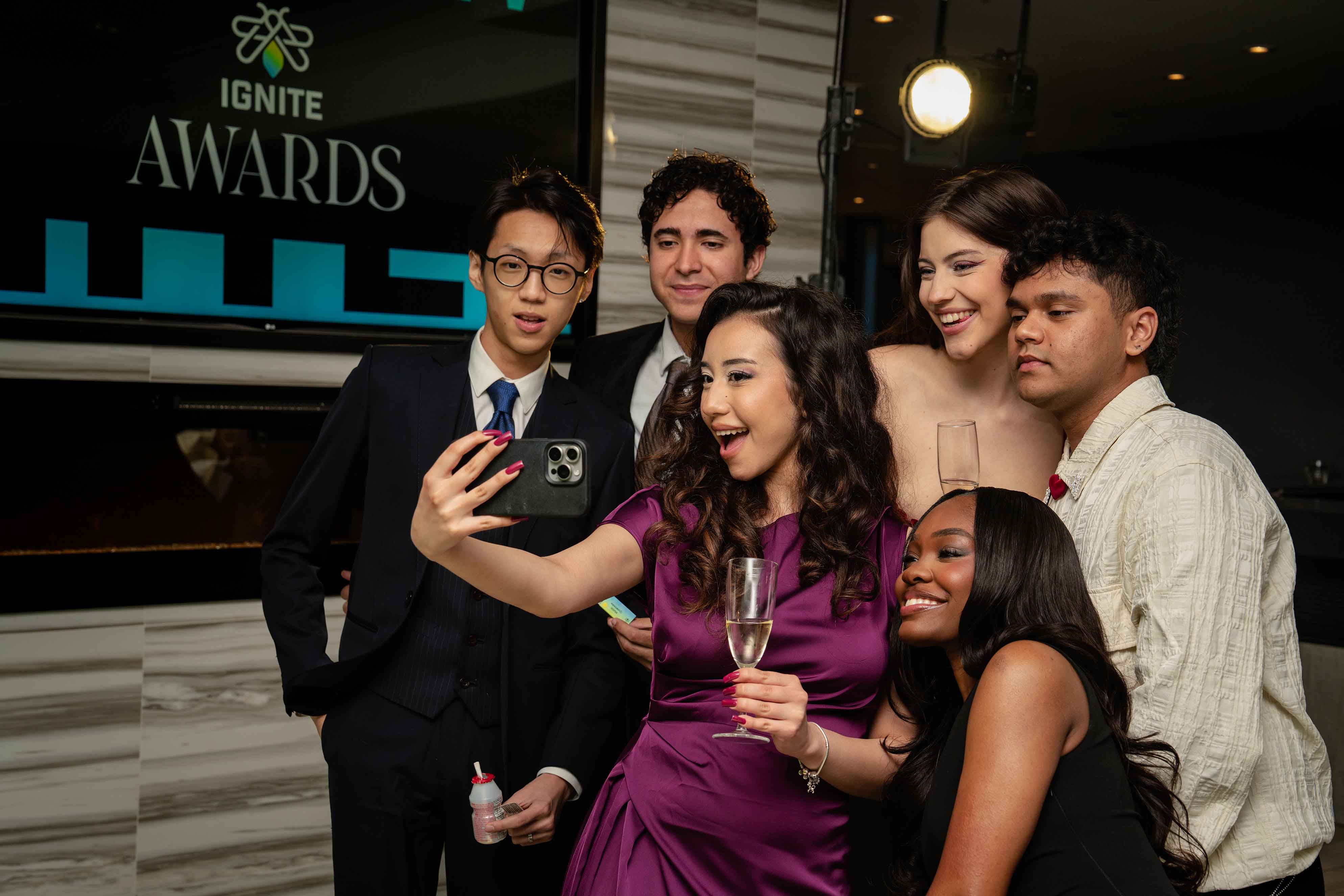 Guests posing together at the IGNITE Awards