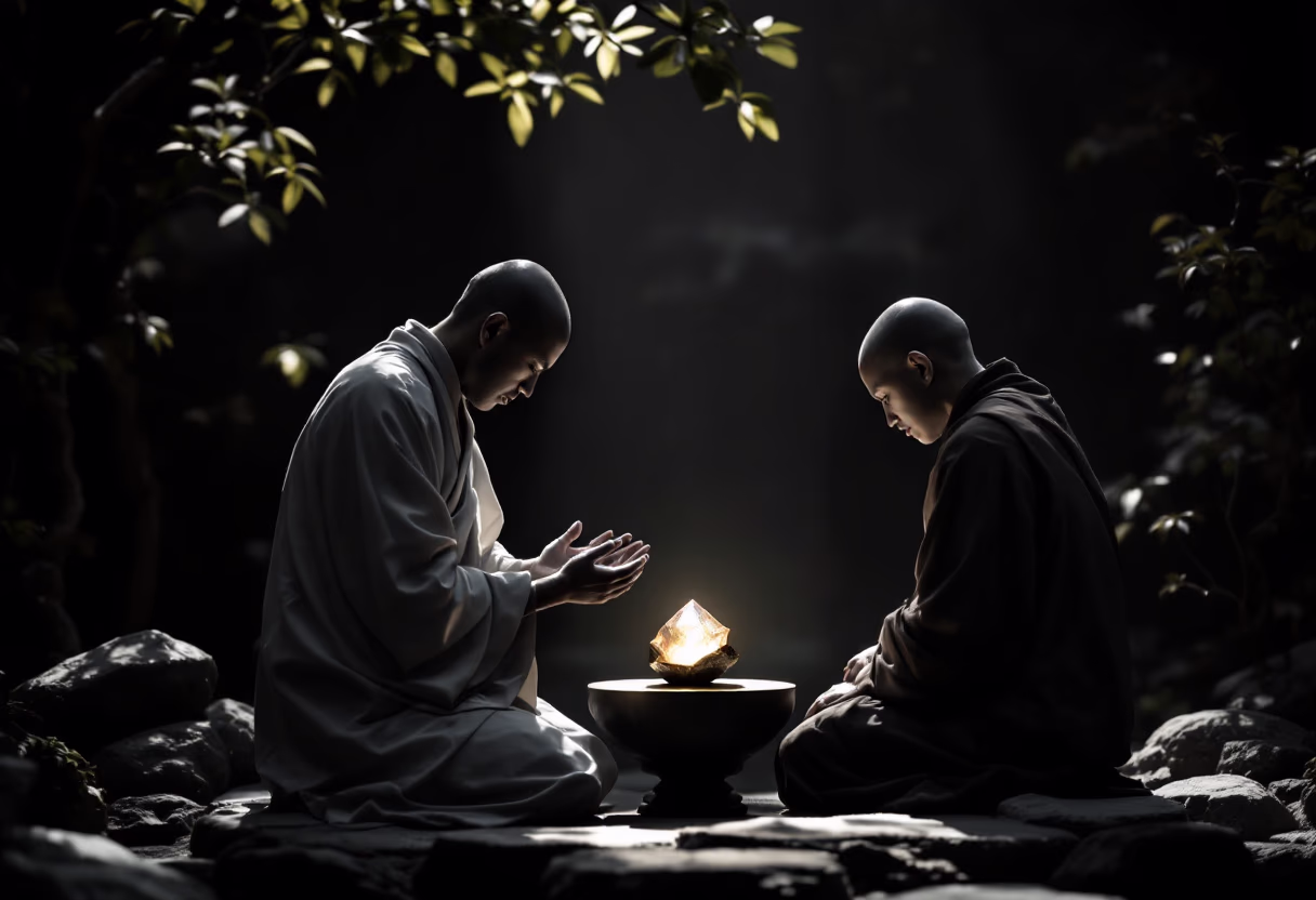 image of outdoor meditation