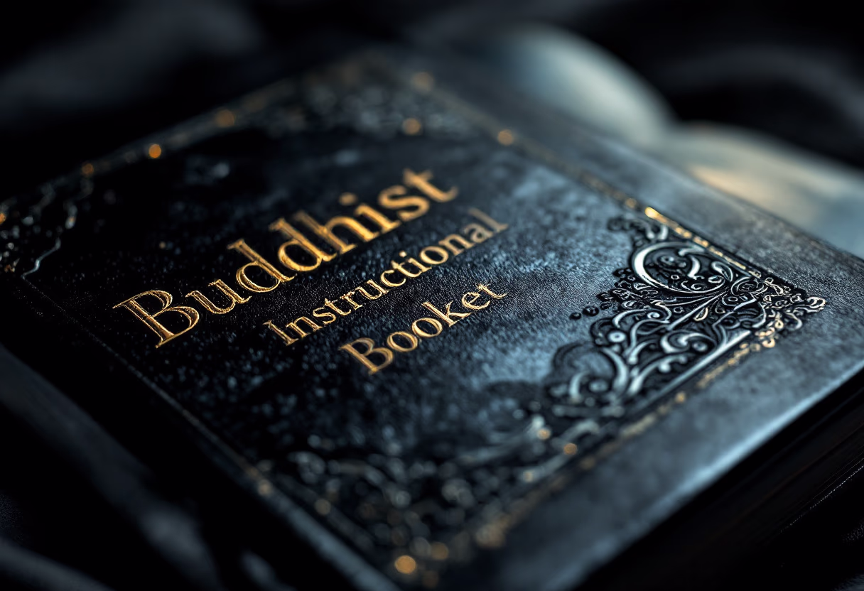 image of instructional booklets for a buddhist monastery & temple