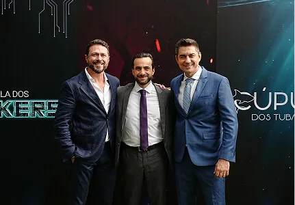Equipe de fundadores da MLaw em evento