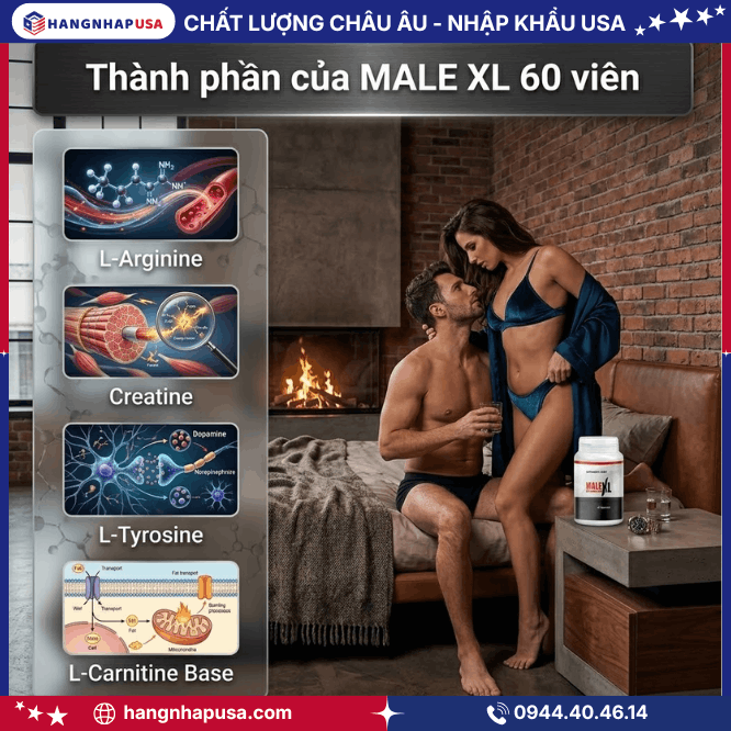 viên hỗ trợ tăng kích thước cậu nhỏ MALE XL