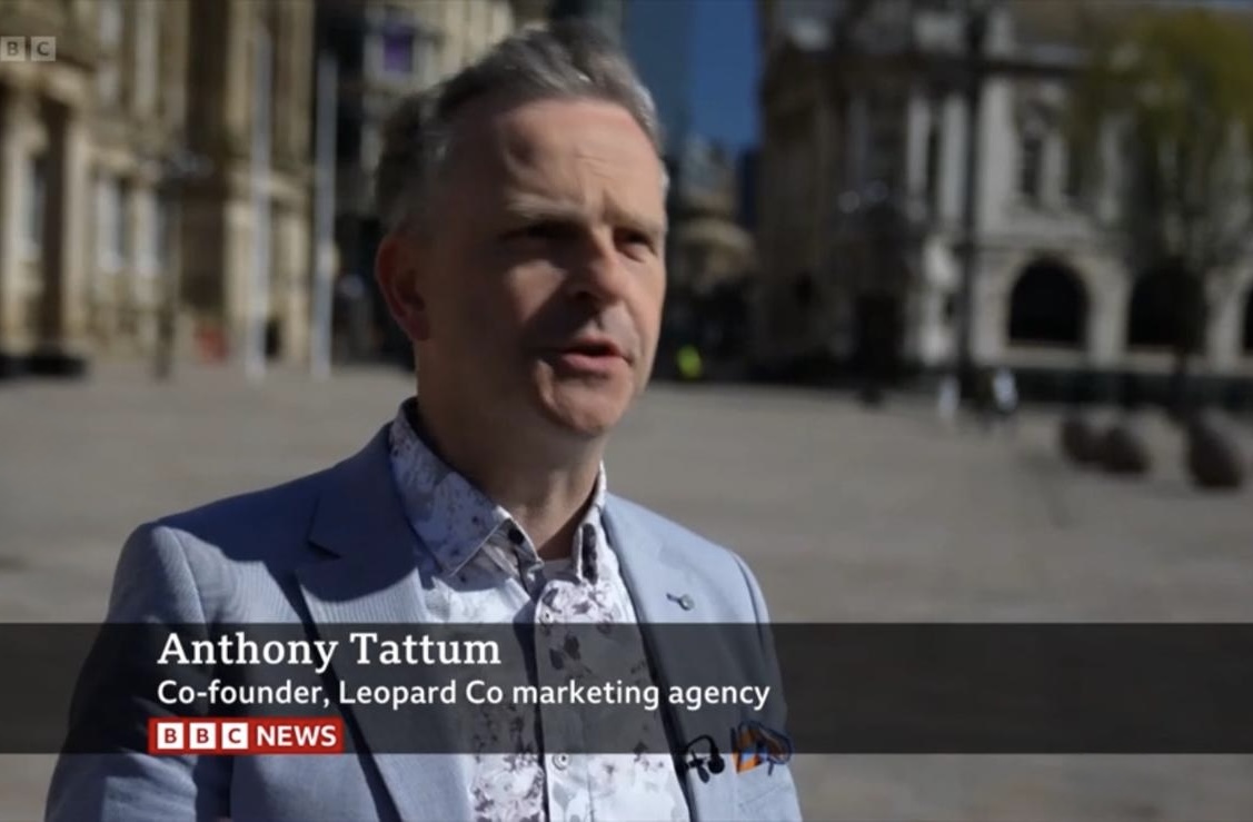 Anthony Tattum being interviewed on the BBC