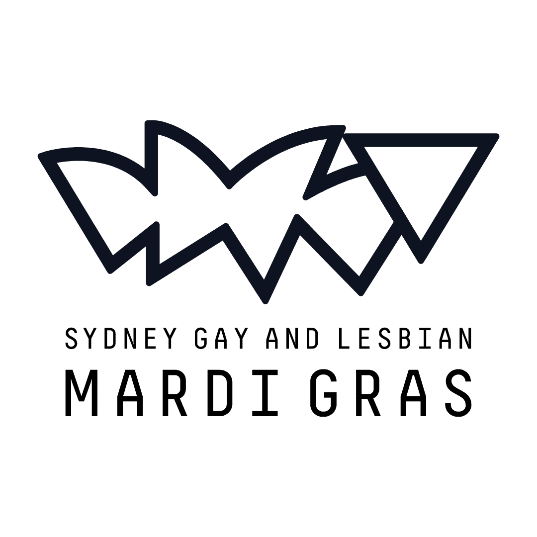 Gay and lesbian mardi gras logo