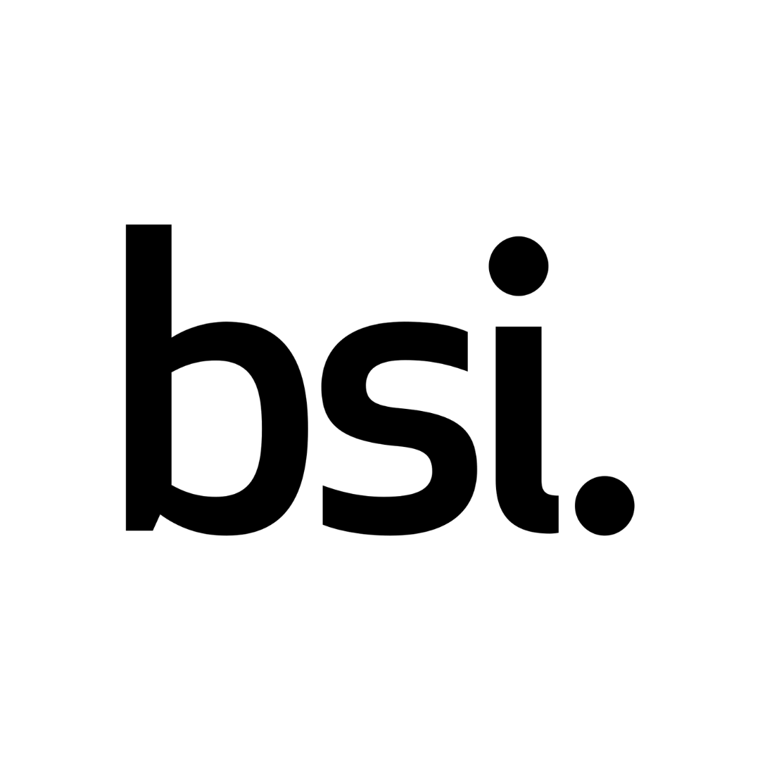 Black lowercase letters 'bsi' followed by a black period on a white background.
