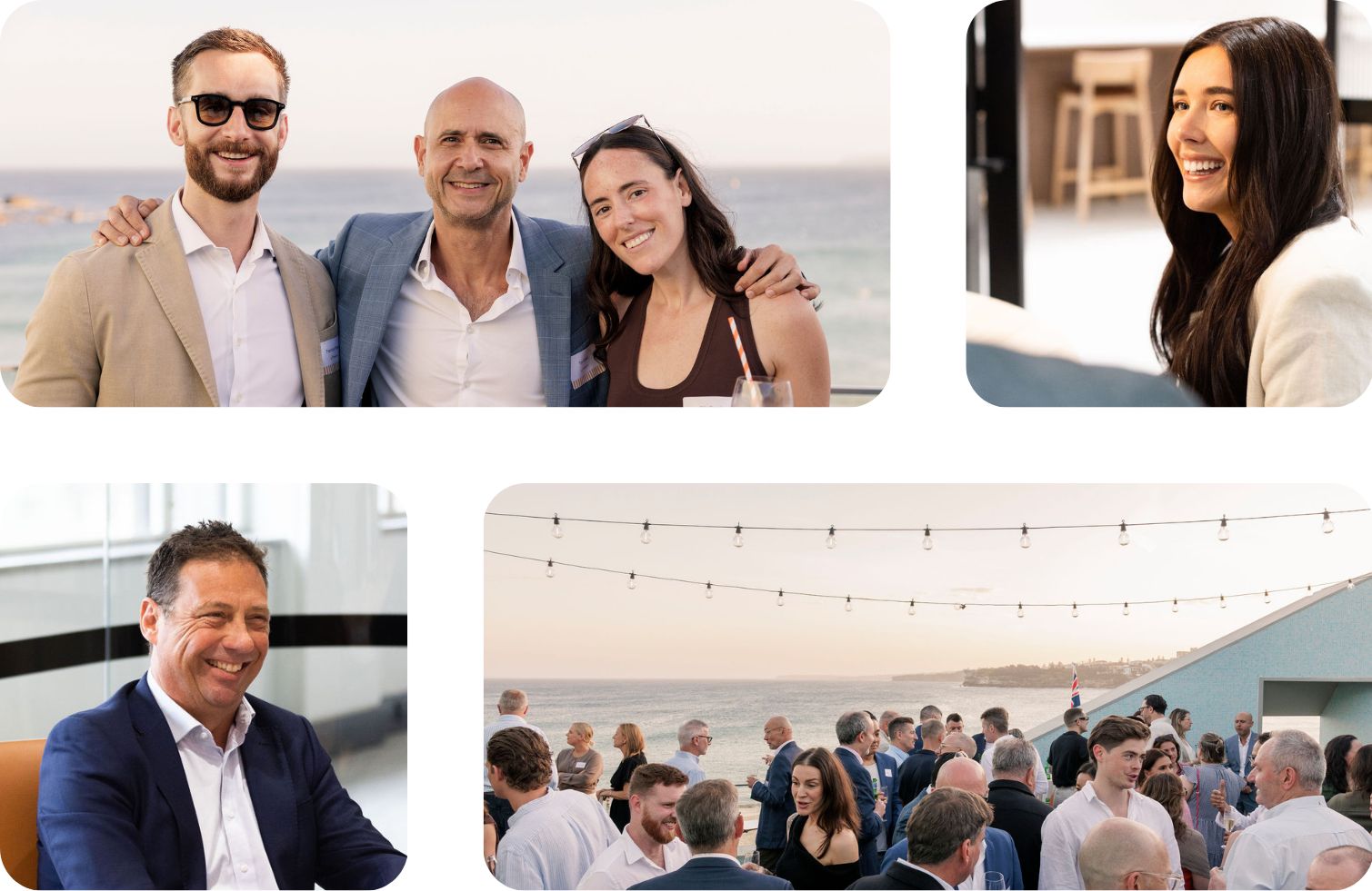 a collage of images of the tenant cs team