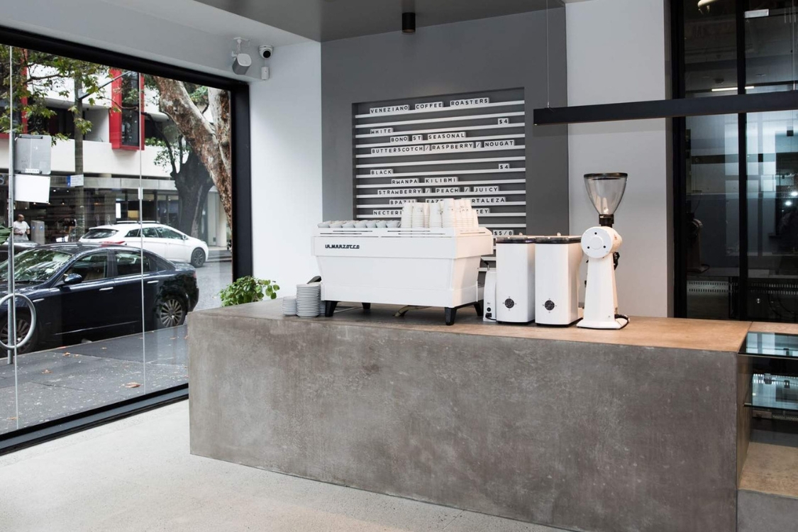 image of inside of Veneziano Coffee Roasters, Surry Hills