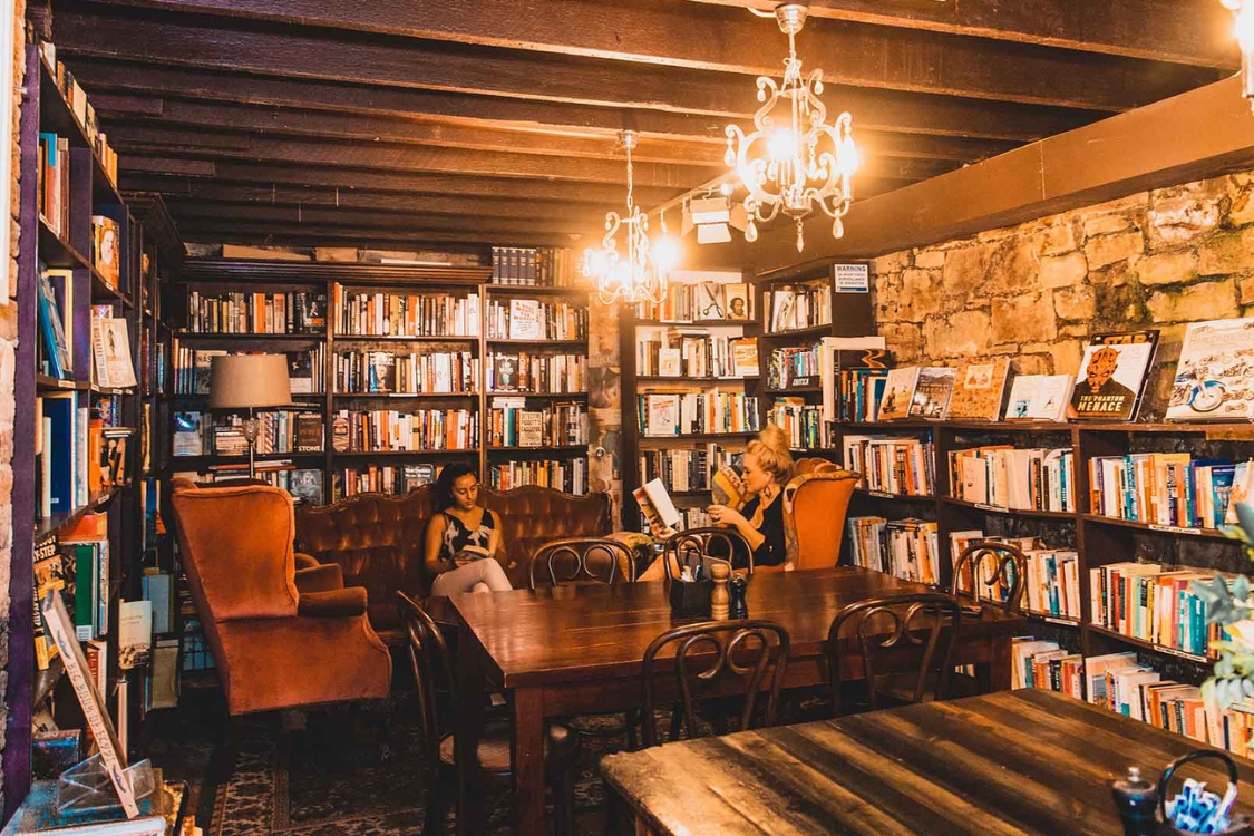 Image of inside of Ampersand Cafe & Bookstore, Paddington