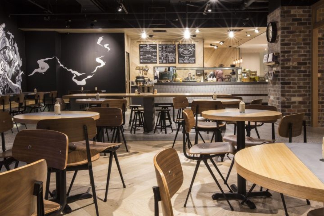 Internals of Tap Espresso & Salad Bar, Martin Place