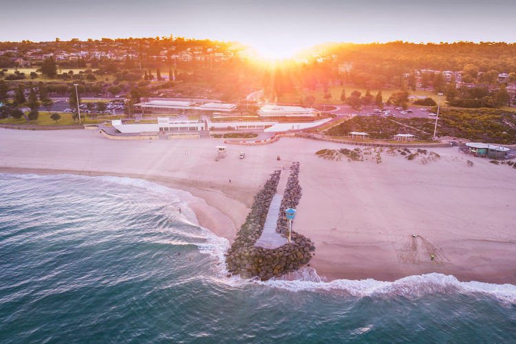 perth office market update H2 2024 | image of beach in Perth