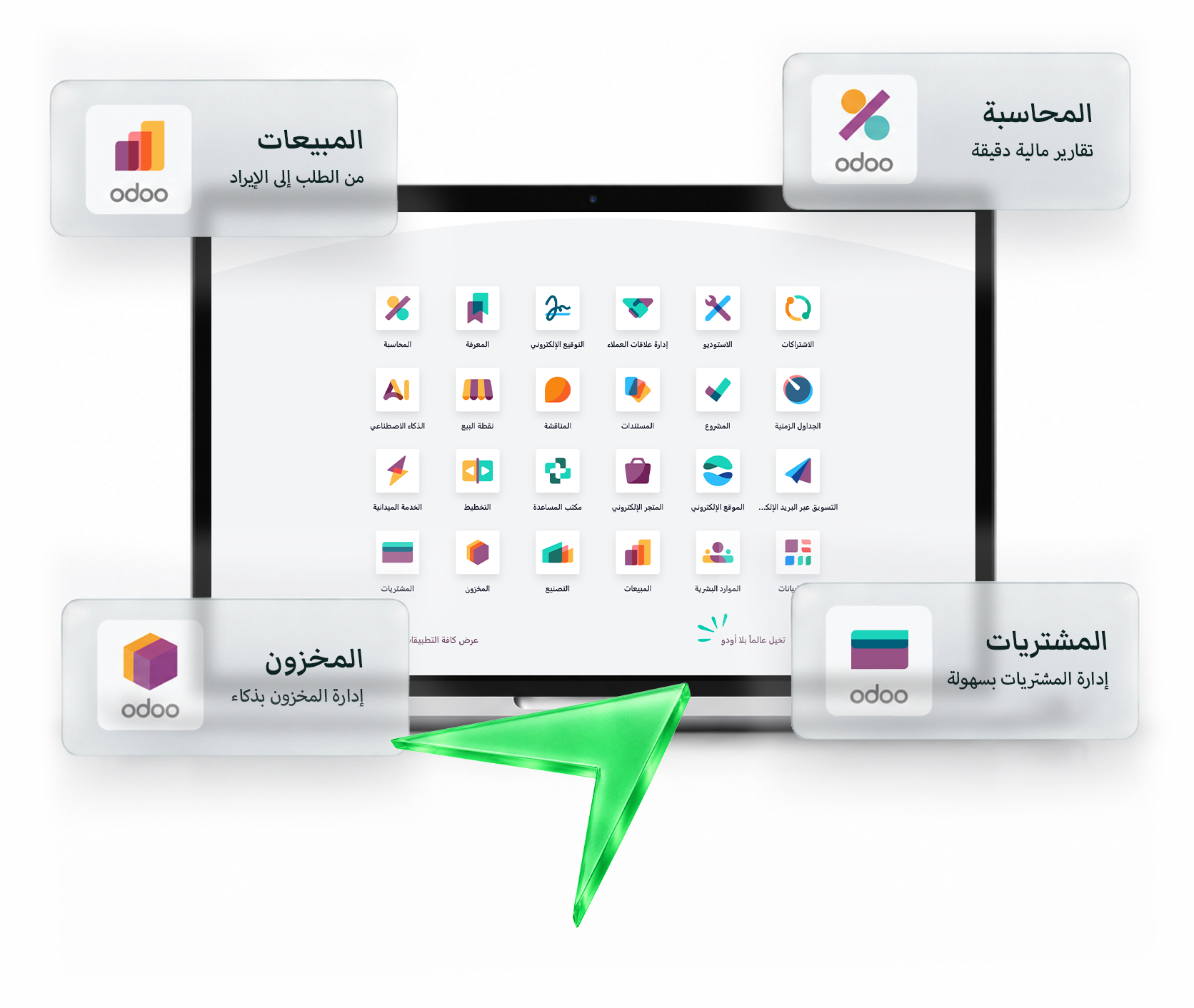 Odoo business overview dashboard