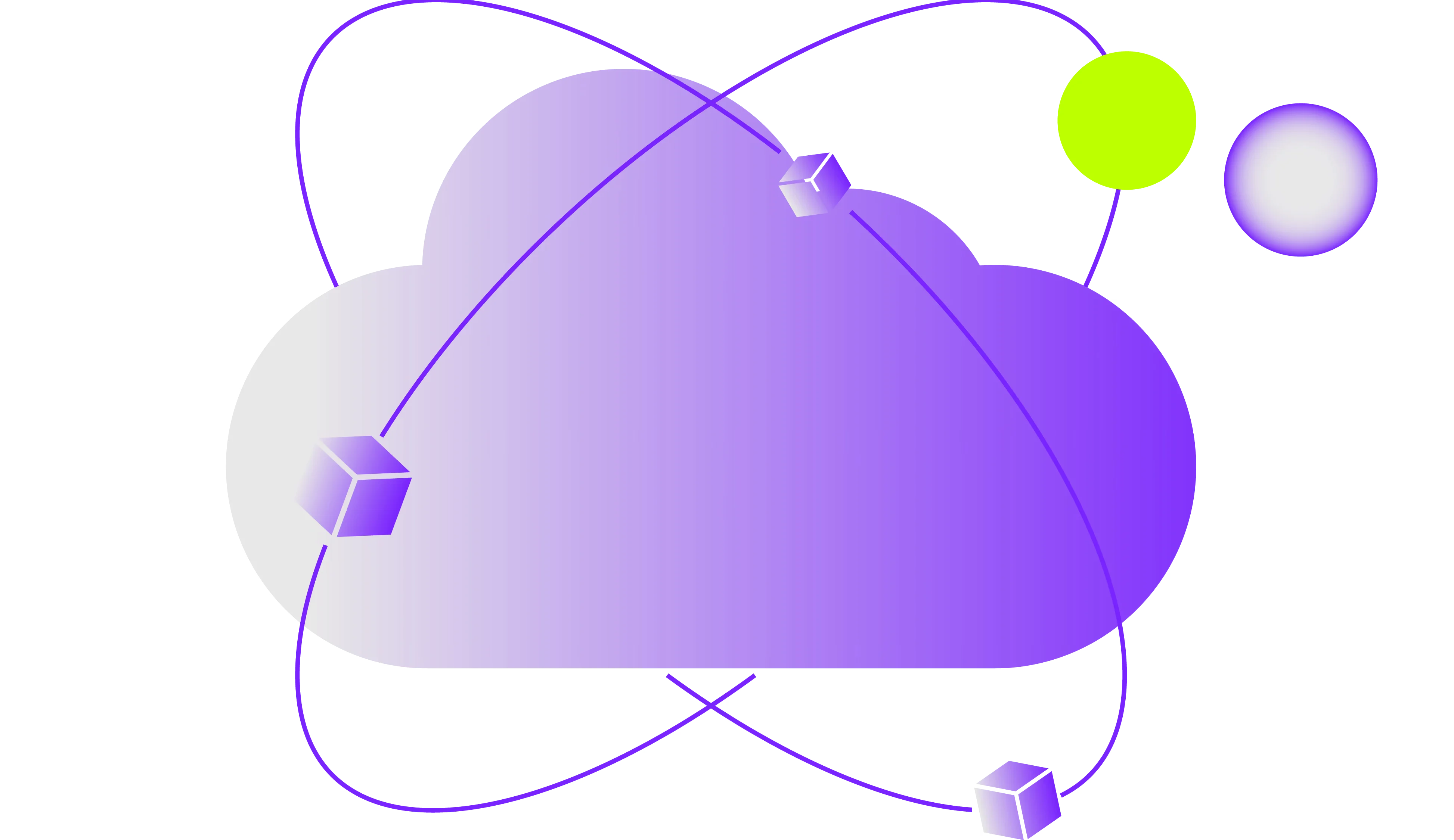 Una nube con partículas orbitando a su alrededor