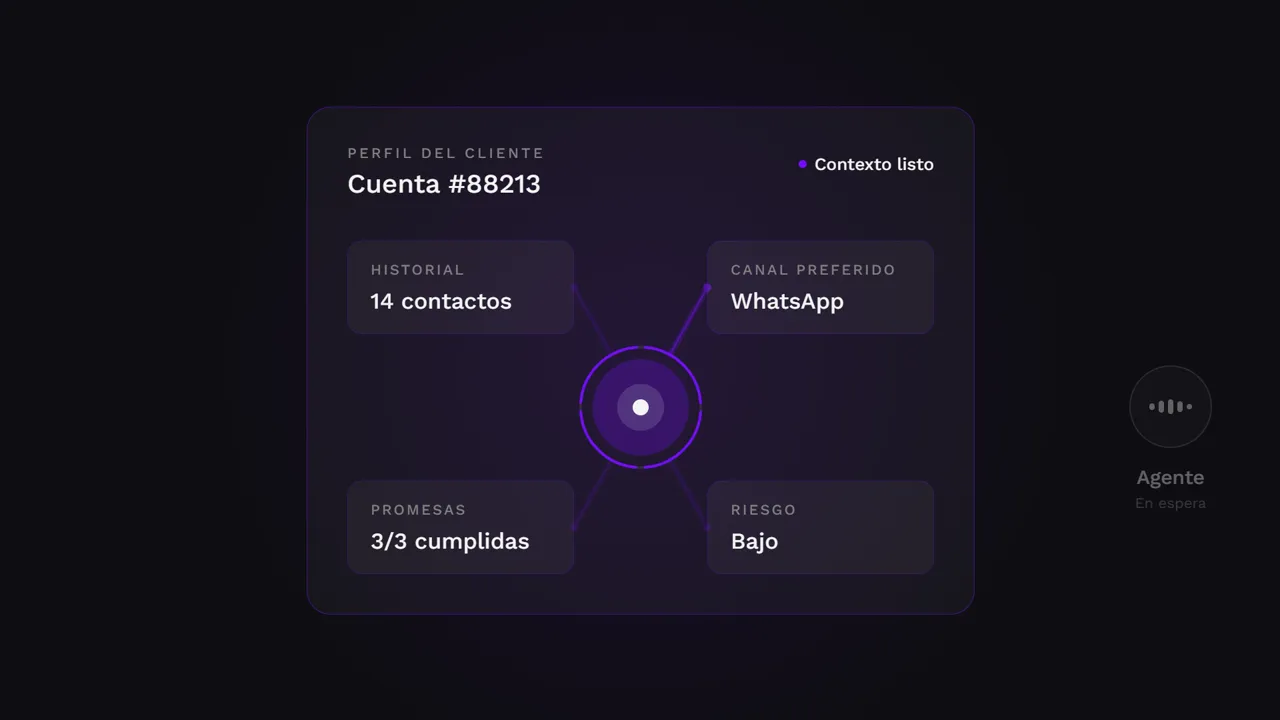 Perfil de cliente en Vozy Nexus Run