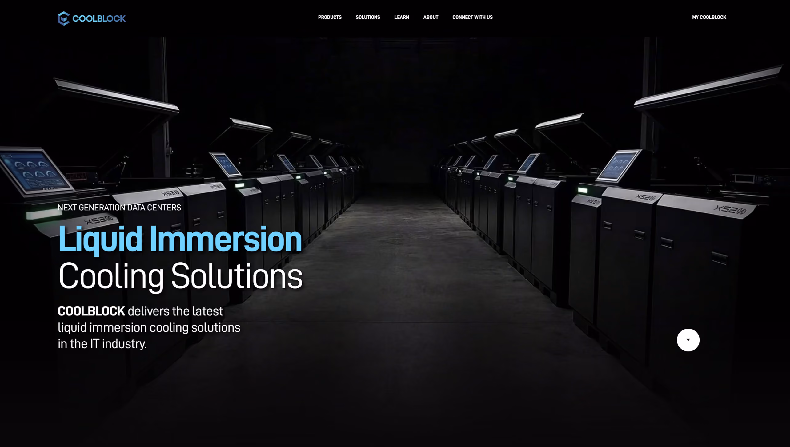 COOLBLOCK landing page