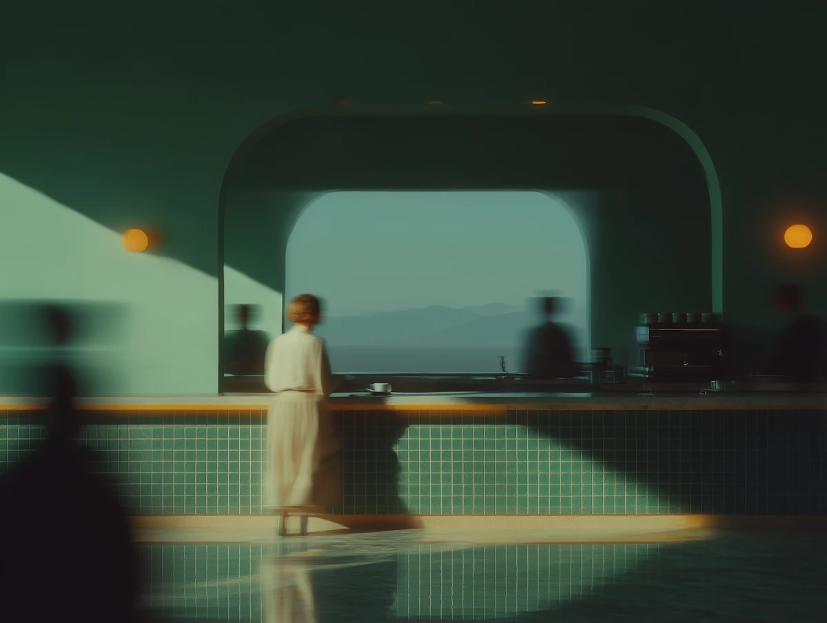 Modern minimalist scene