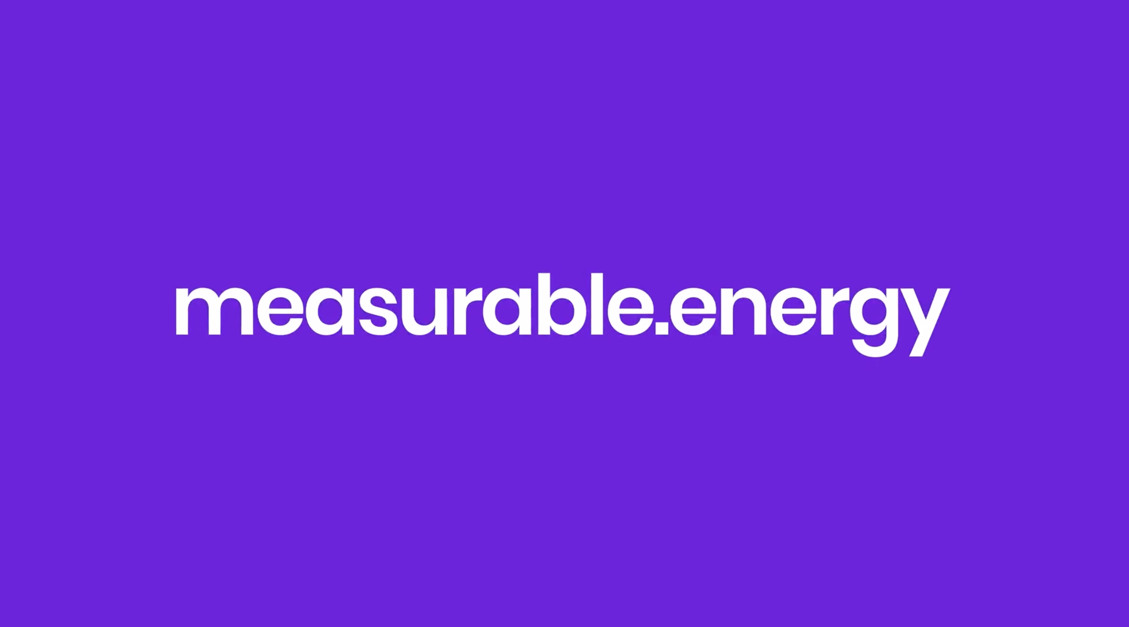 measurable.energy logo on a purple background