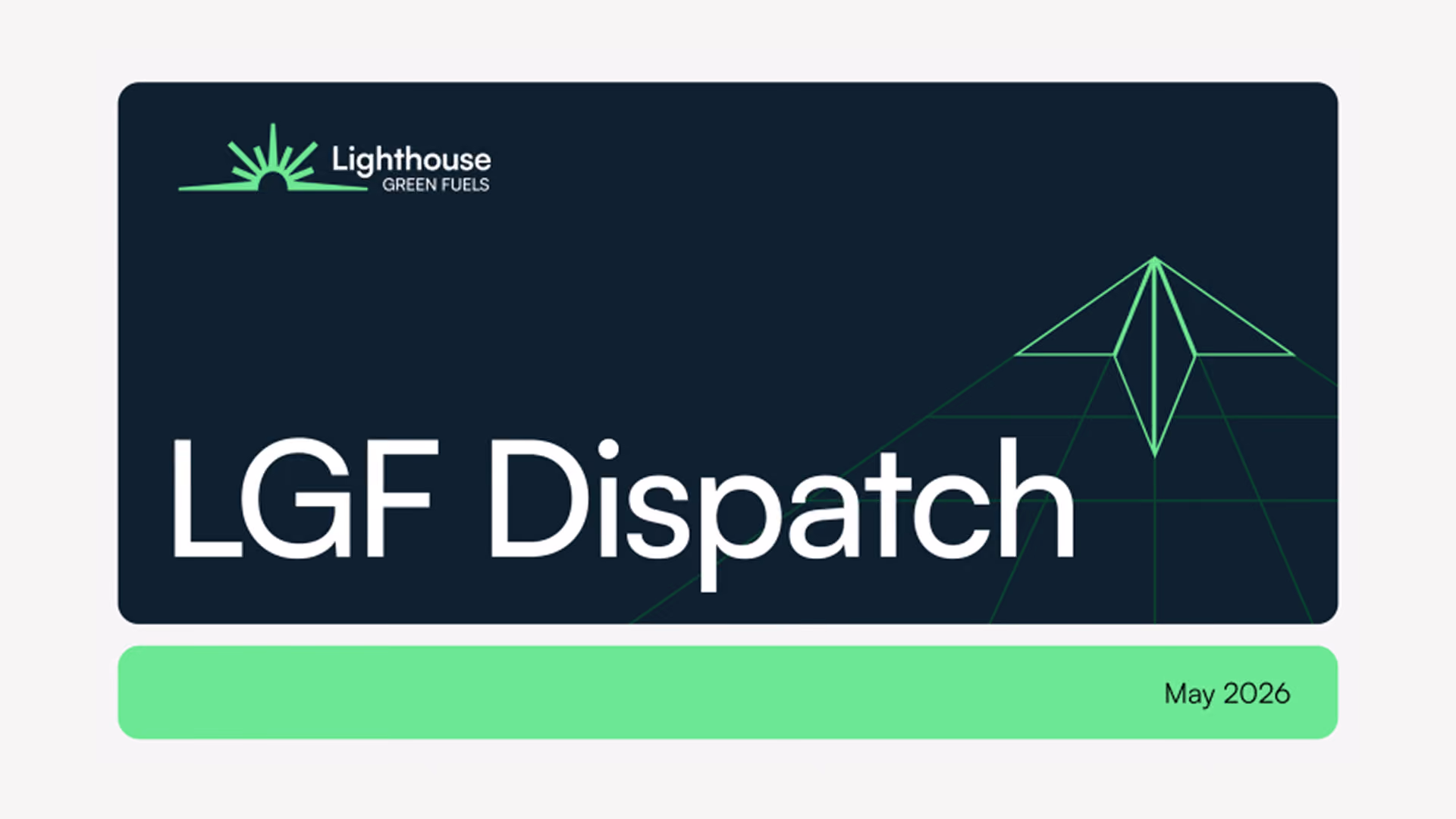 Lighthouse Green Fuels presentation slide design